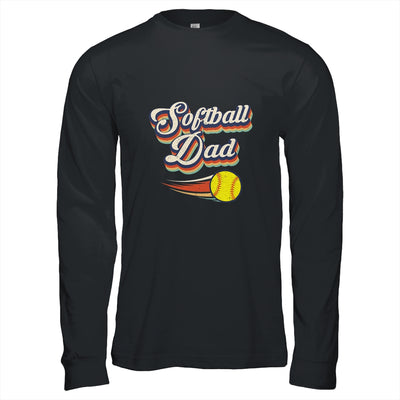 Retro Softball Dad Funny Vintage Softball Dad Father's Day T-Shirt & Hoodie | Teecentury.com