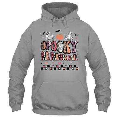 Retro Spooky Paraprofessional Cute Ghost Teacher Halloween Shirt & Hoodie | teecentury