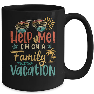 Retro Style Help Me Im On A Family Vacation Mug | teecentury