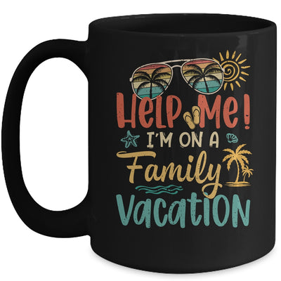 Retro Style Help Me Im On A Family Vacation Mug | teecentury