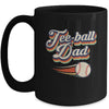 Retro Teeball Dad Funny Vintage Teeball Dad Father's Day Mug Coffee Mug | Teecentury.com