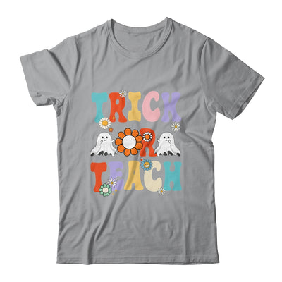 Retro Trick Or Teach Ghost Teacher Halloween Costume Groovy Shirt & Hoodie | teecentury