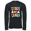 Retro Trick Or Teach Ghost Teacher Halloween Costume Groovy Shirt & Hoodie | teecentury