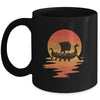 Retro Viking Ship Cool Water Sunset Ancient Norse Mug Coffee Mug | Teecentury.com