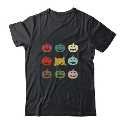 Retro Vintage Cat Pumpkin Halloween Costume T-Shirt & Sweatshirt | Teecentury.com