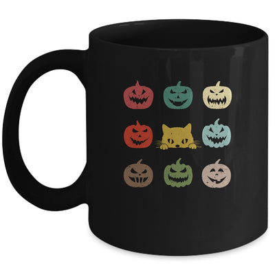 Retro Vintage Cat Pumpkin Halloween Costume Mug Coffee Mug | Teecentury.com