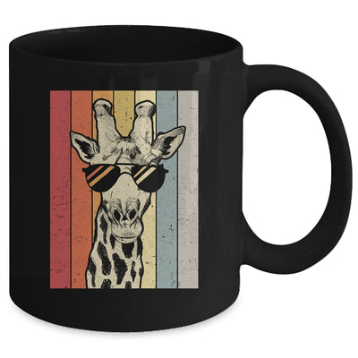 Retro Vintage Giraffe Sunglasses Funny Animal Lover Mug | teecentury