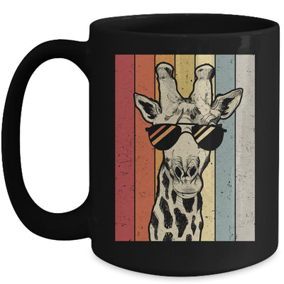 Retro Vintage Giraffe Sunglasses Funny Animal Lover Mug | teecentury