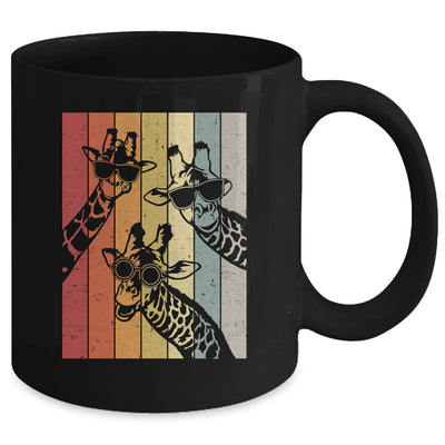 Retro Vintage Giraffe Sunglasses Lover Funny Animal Mug | teecentury