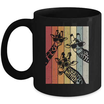 Retro Vintage Giraffe Sunglasses Lover Funny Animal Mug | teecentury