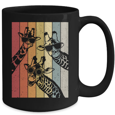 Retro Vintage Giraffe Sunglasses Lover Funny Animal Mug | teecentury