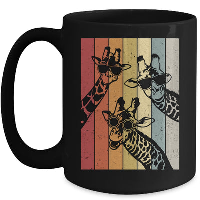 Retro Vintage Giraffe Sunglasses Lover Funny Animal Mug | teecentury