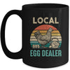 Retro Vintage Local Egg Dealer Farmer Chicken Egg Lover Mug | teecentury