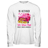 Ribbon Truck In October We Wear Pink Breast Cancer Awareness T-Shirt & Hoodie | Teecentury.com