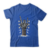 Rock On Hand Guitar Roll Skeleton Hand Music Lovers Shirt & Hoodie | teecentury