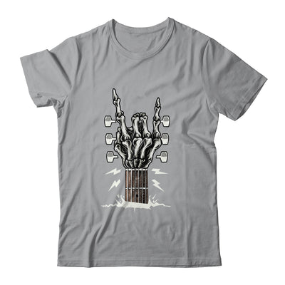 Rock On Hand Guitar Roll Skeleton Hand Music Lovers Shirt & Hoodie | teecentury