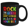 Rock The Test Don't Stress Just Do Your Best Funny Testing Mug | teecentury
