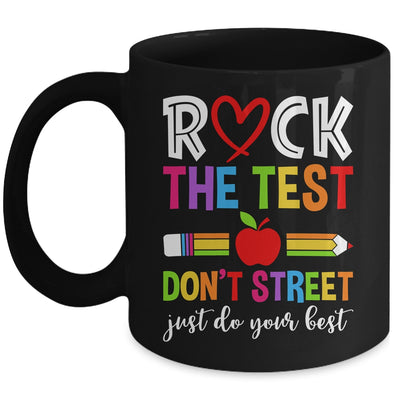 Rock The Test Dont Stress Just Do Your Best Testing Funny Mug | teecentury