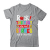 Rock The Test Teacher Test Day Testing Day Funny Teacher Shirt & Hoodie | teecentury