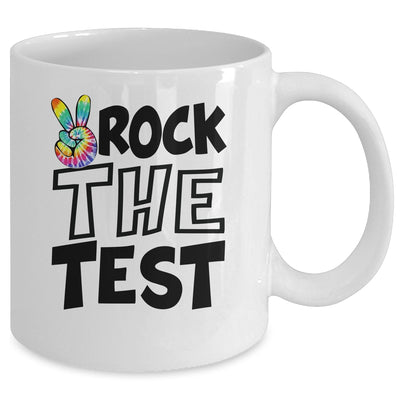 Rock The Test Teacher Test Day Testing Day Tie Dye Teacher Mug | teecentury