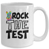 Rock The Test Teacher Test Day Testing Day Tie Dye Teacher Mug | teecentury