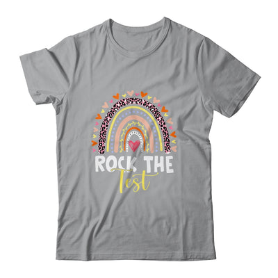 Rock The Test Test Day Teacher Testing Day Rainbow Shirt & Hoodie | teecentury