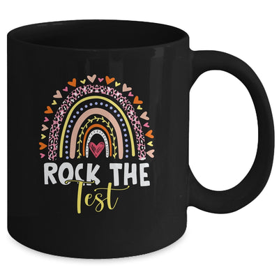 Rock The Test Test Day Teacher Testing Day Rainbow Mug | teecentury