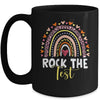 Rock The Test Test Day Teacher Testing Day Rainbow Mug | teecentury