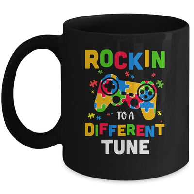 Rocking To A Different Tune Autism Awareness Gamer Kids Mug Coffee Mug | Teecentury.com