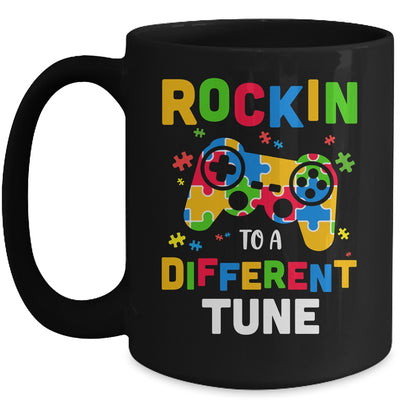 Rocking To A Different Tune Autism Awareness Gamer Kids Mug Coffee Mug | Teecentury.com