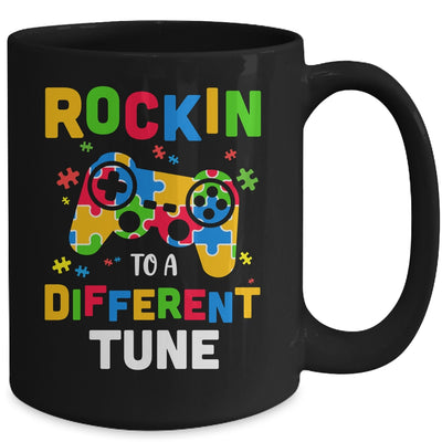 Rocking To A Different Tune Autism Awareness Gamer Kids Mug Coffee Mug | Teecentury.com