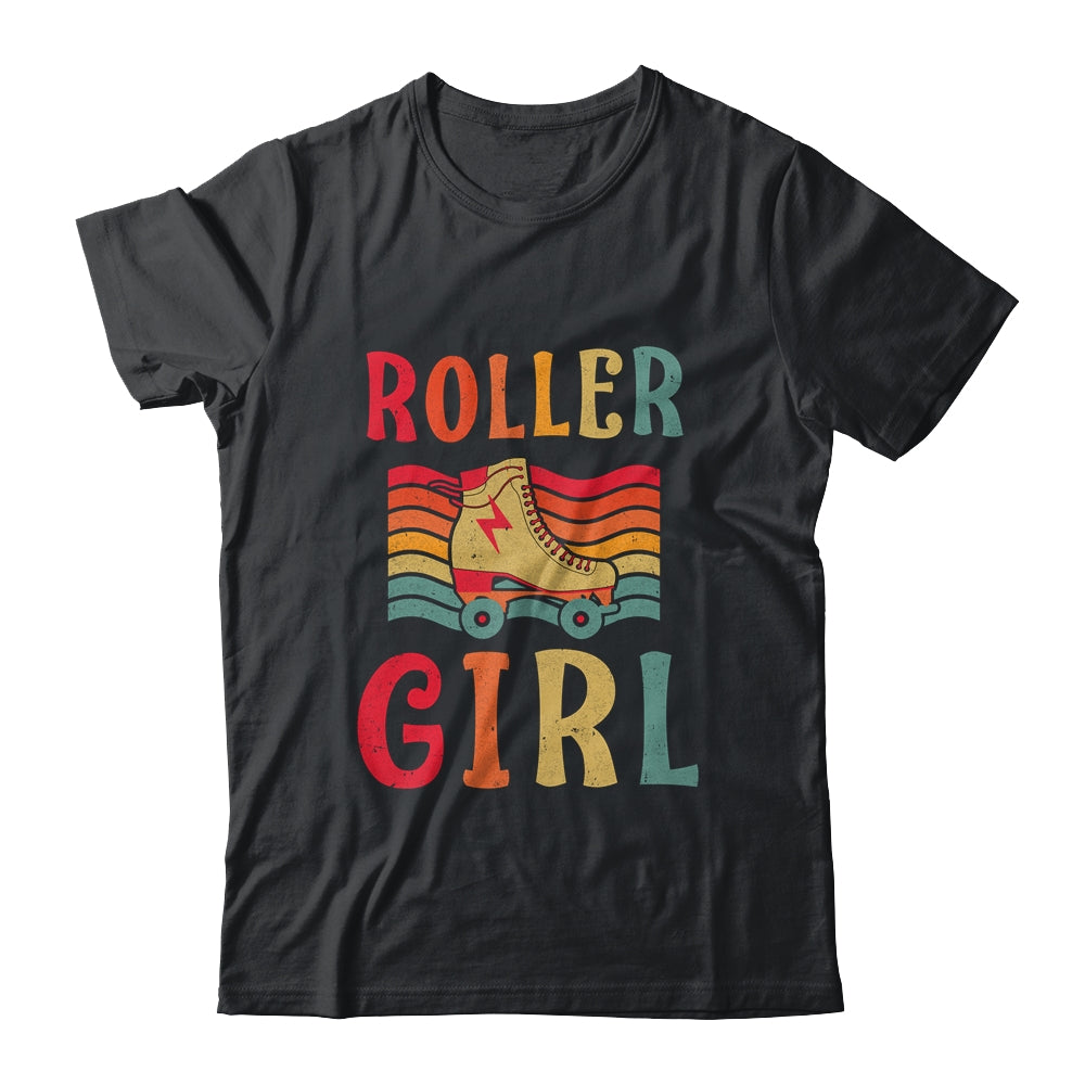 Roller Girl Skater Skating Retro Vintage 70s 80s Skates T-Shirt & Tank Top | Teecentury.com
