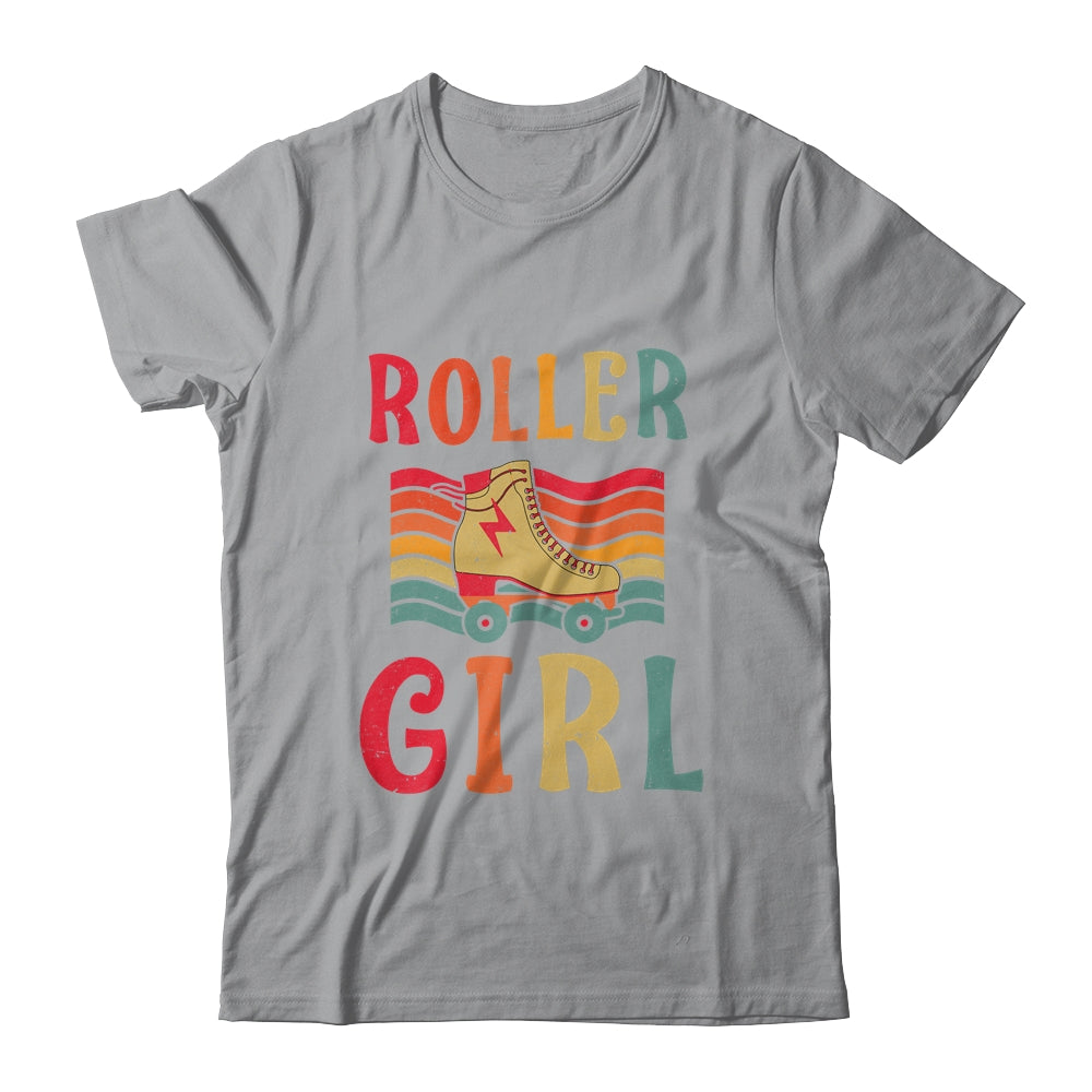 Roller Girl Skater Skating Retro Vintage 70s 80s Skates T-Shirt & Tank Top | Teecentury.com