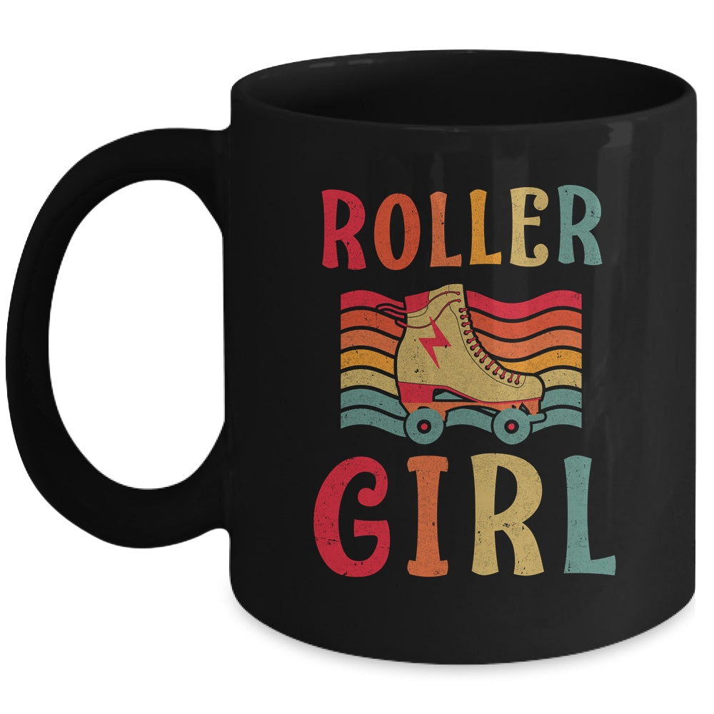 Roller Girl Skater Skating Retro Vintage 70s 80s Skates Mug Coffee Mug | Teecentury.com