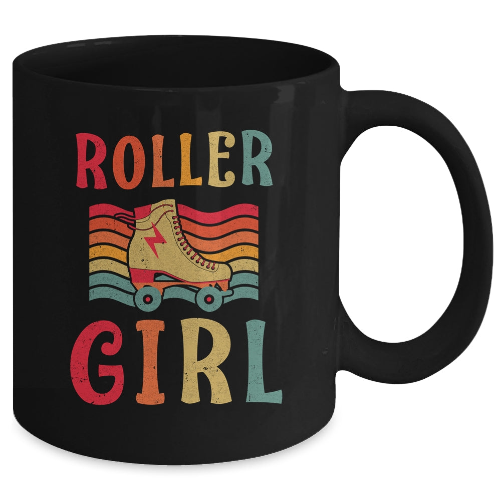 Roller Girl Skater Skating Retro Vintage 70s 80s Skates Mug Coffee Mug | Teecentury.com