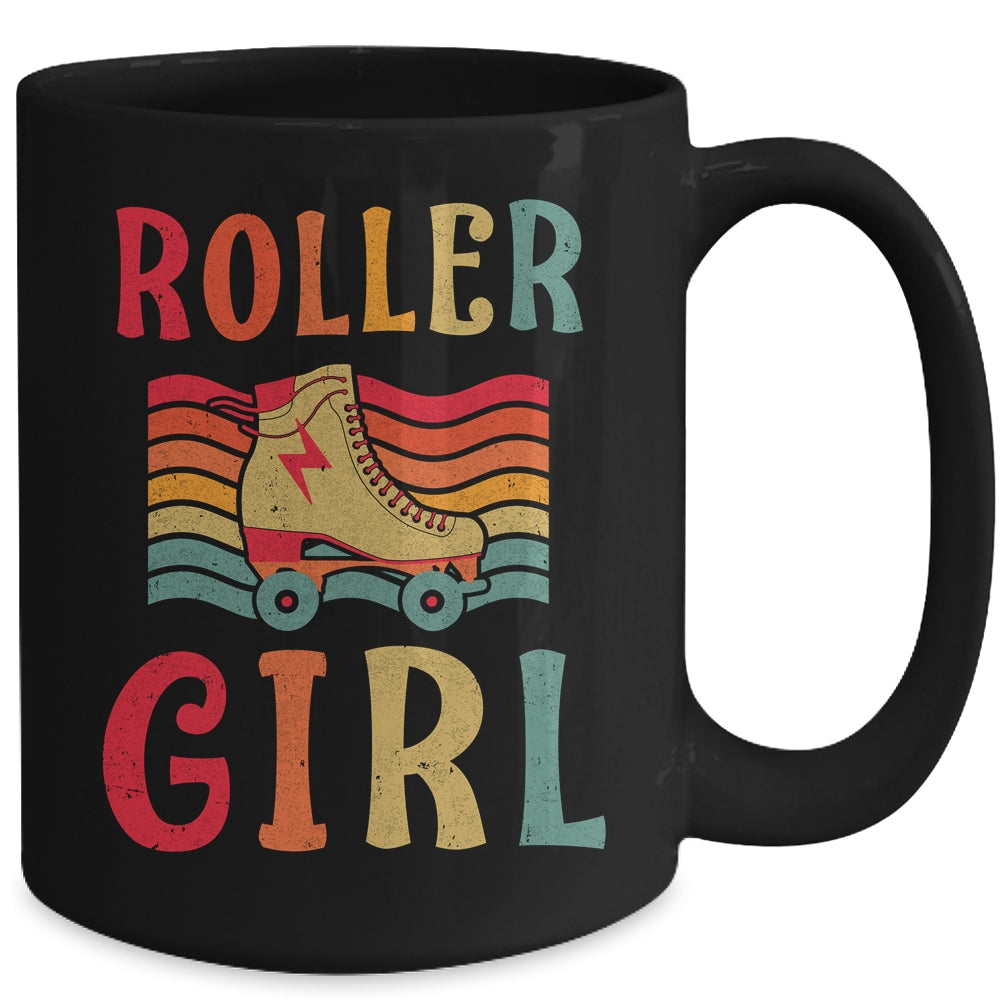 Roller Girl Skater Skating Retro Vintage 70s 80s Skates Mug Coffee Mug | Teecentury.com