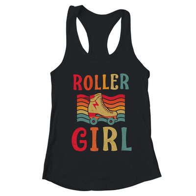 Roller Girl Skater Skating Retro Vintage 70s 80s Skates T-Shirt & Tank Top | Teecentury.com