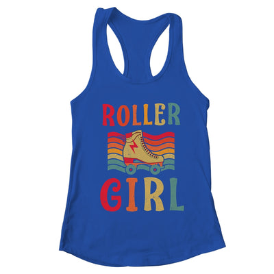 Roller Girl Skater Skating Retro Vintage 70s 80s Skates T-Shirt & Tank Top | Teecentury.com