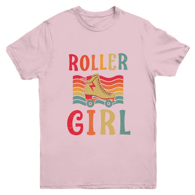 Roller Girl Skater Skating Retro Vintage 70s 80s Skates Youth Youth Shirt | Teecentury.com