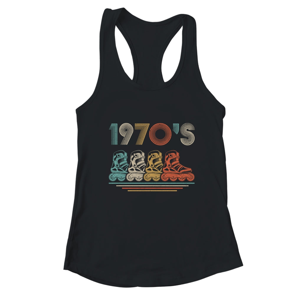 Roller Skate Skating 70s Retro Vintage T-Shirt & Tank Top | Teecentury.com