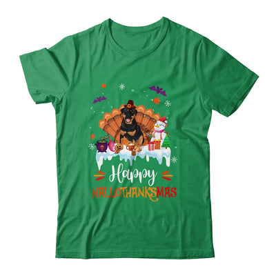 Rottweiler HalloThanksMas Halloween Thanksgiving Christmas Shirt & Sweatshirt | teecentury