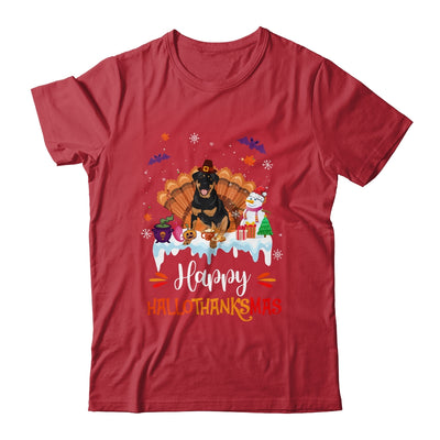 Rottweiler HalloThanksMas Halloween Thanksgiving Christmas Shirt & Sweatshirt | teecentury