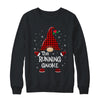 Running Gnome Buffalo Plaid Matching Christmas Pajama Gift T-Shirt & Sweatshirt | Teecentury.com