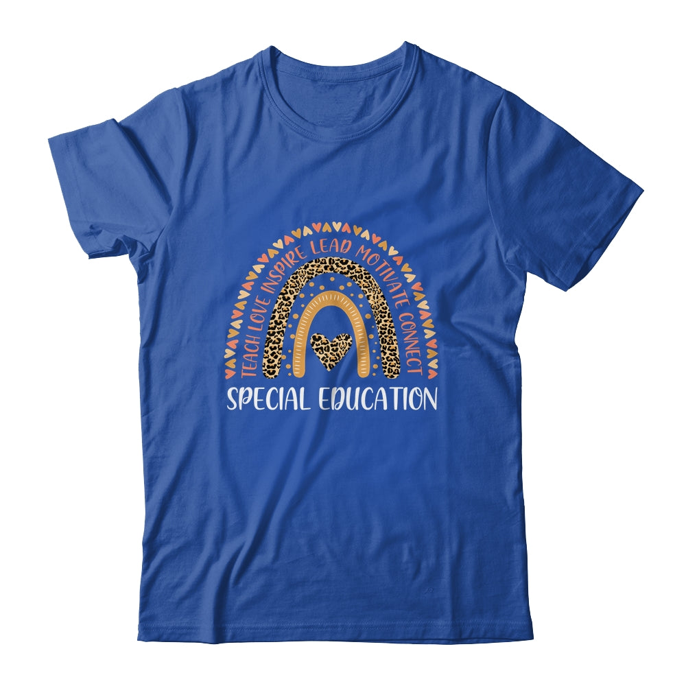 SPED Special Education Teacher Leopard Rainbow T-Shirt & Hoodie | Teecentury.com