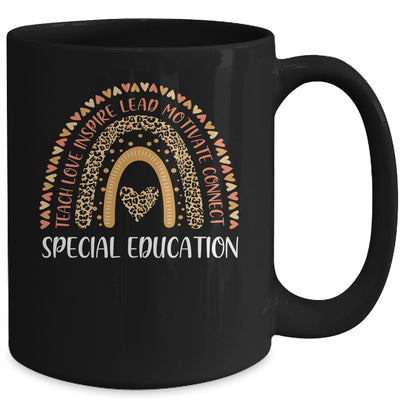SPED Special Education Teacher Leopard Rainbow Mug Coffee Mug | Teecentury.com