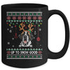 Saint Bernard Dog Reindeer Ugly Christmas Xmas Mug Coffee Mug | Teecentury.com