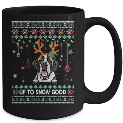 Saint Bernard Dog Reindeer Ugly Christmas Xmas Mug Coffee Mug | Teecentury.com