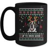 Saint Bernard Dog Reindeer Ugly Christmas Xmas Mug Coffee Mug | Teecentury.com