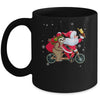 Santa And Sloth Riding Double Bike Christmas Biking Lover Mug Coffee Mug | Teecentury.com