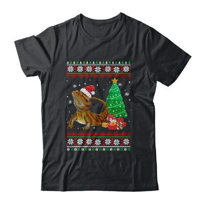 Santa Bearded Dragon Christmas Ugly Xmas Reptile Lover T-Shirt & Sweatshirt | Teecentury.com